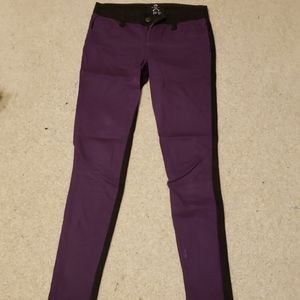 Purple & Black Jeans